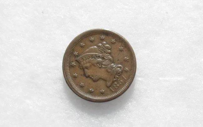 1851 Large Cent XF-40