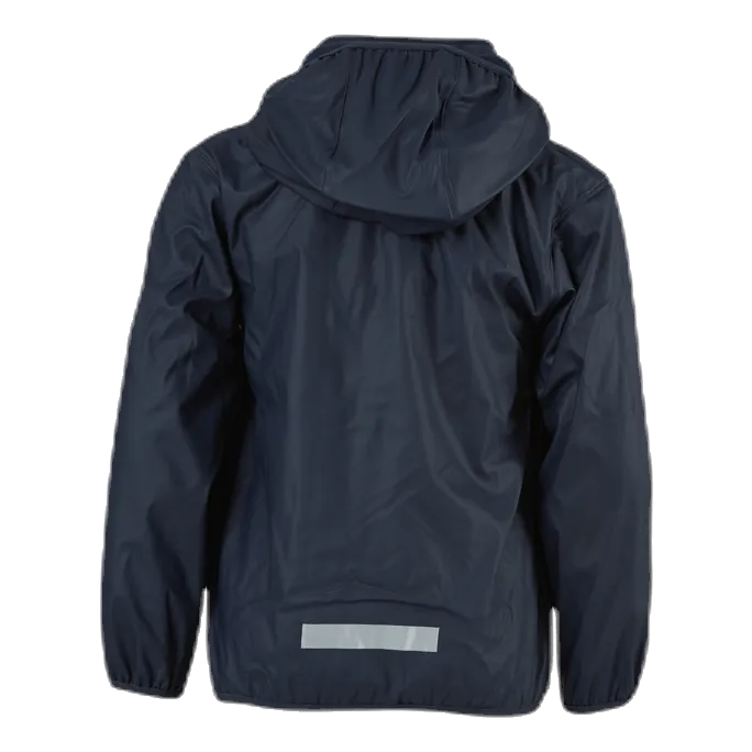 Aktiv Fleece-Lined Rain Jacket Blue