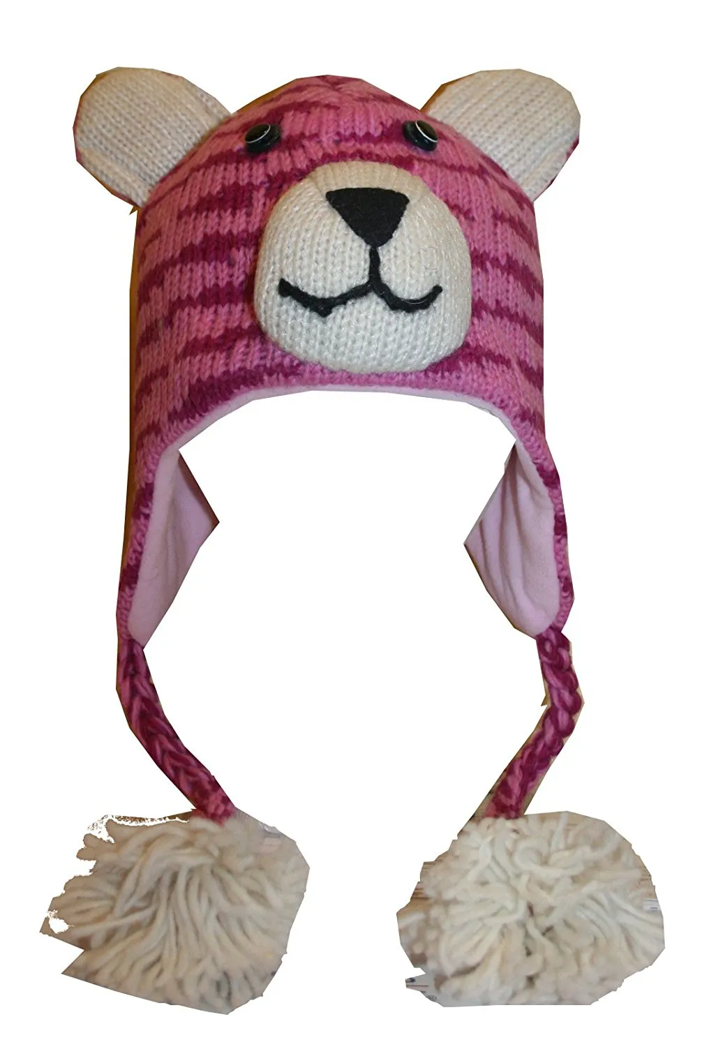 Assorted Highland Soft Wool Fleece Lined Outdoor Animal Hats