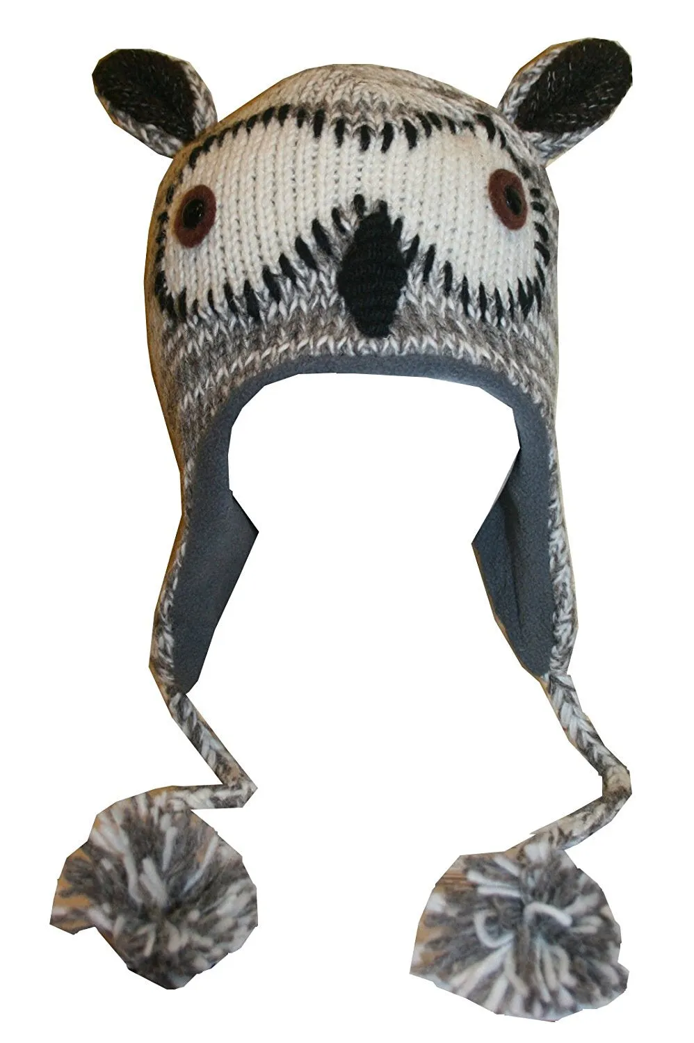 Assorted Highland Soft Wool Fleece Lined Outdoor Animal Hats