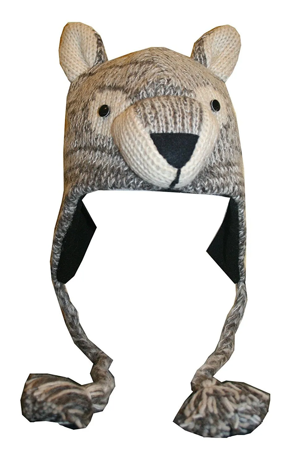 Assorted Highland Soft Wool Fleece Lined Outdoor Animal Hats