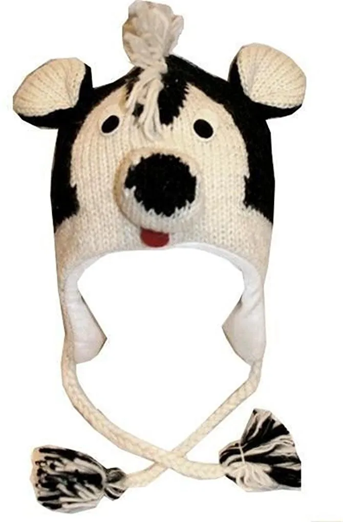 Assorted Highland Soft Wool Fleece Lined Outdoor Animal Hats