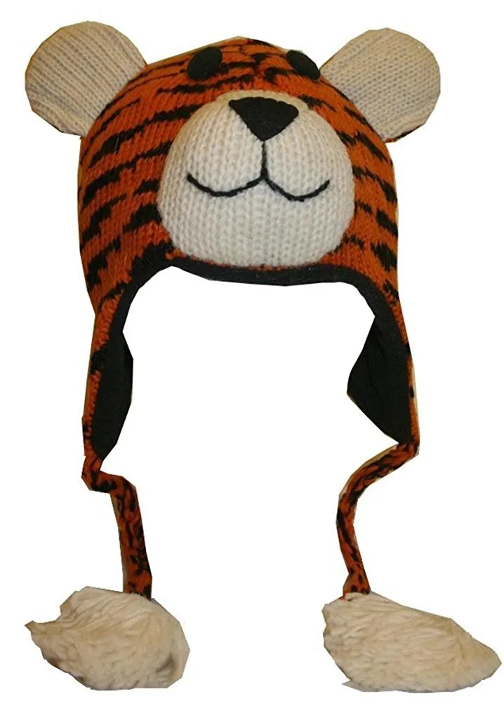Assorted Highland Soft Wool Fleece Lined Outdoor Animal Hats