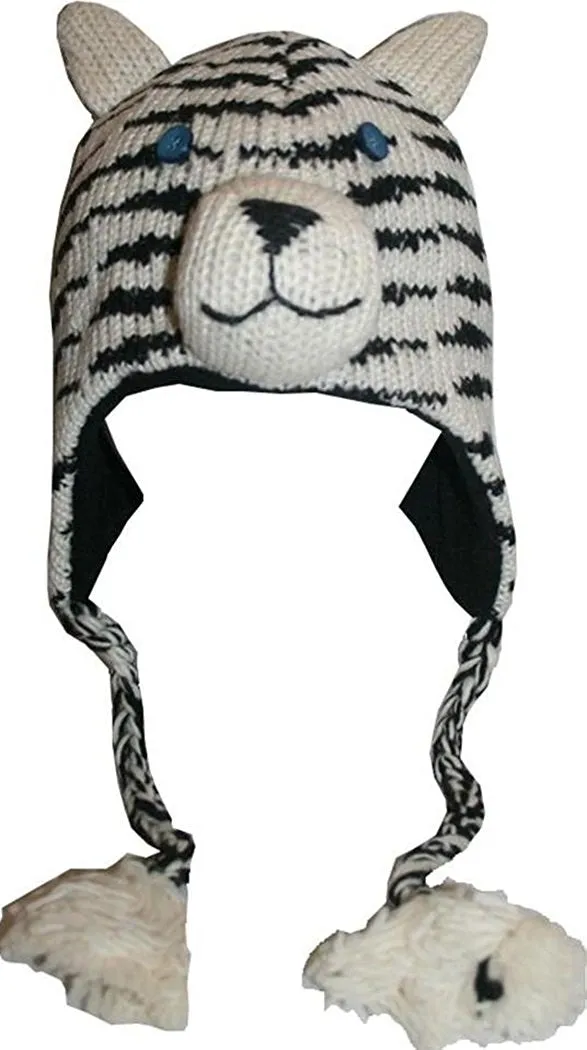 Assorted Highland Soft Wool Fleece Lined Outdoor Animal Hats