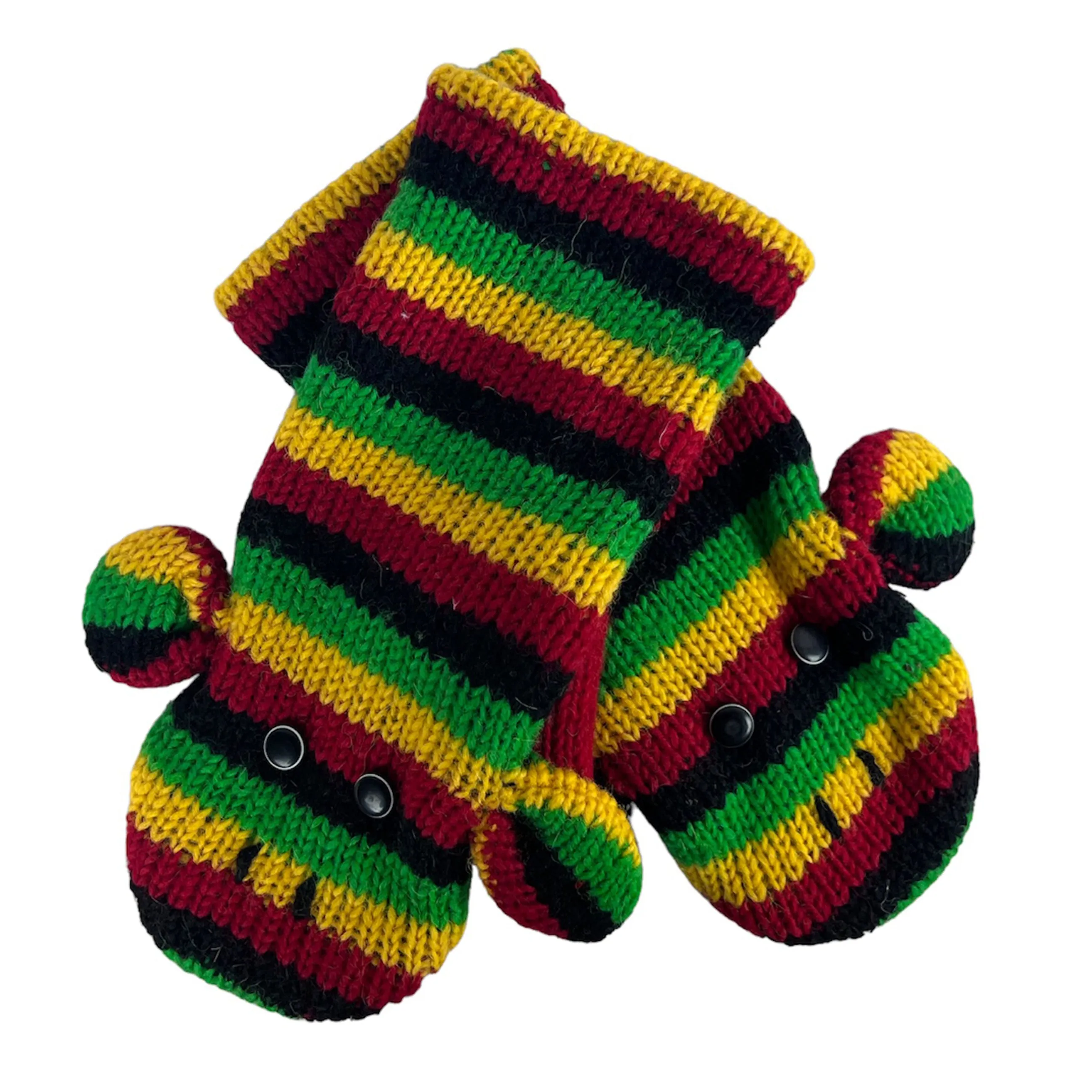 Assorted Highland Soft Wool Fleece Lined Outdoor Animal Mitten Glove