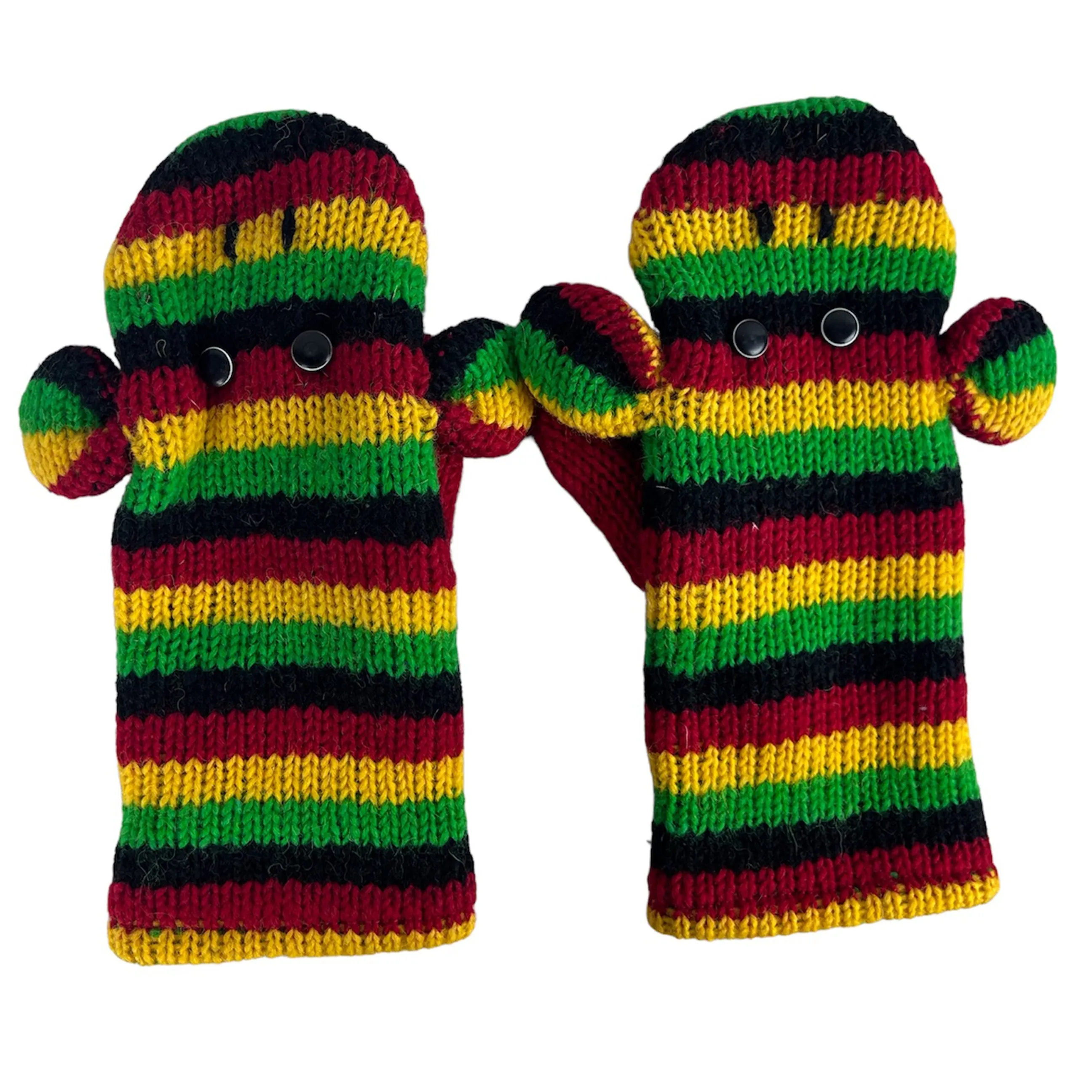 Assorted Highland Soft Wool Fleece Lined Outdoor Animal Mitten Glove