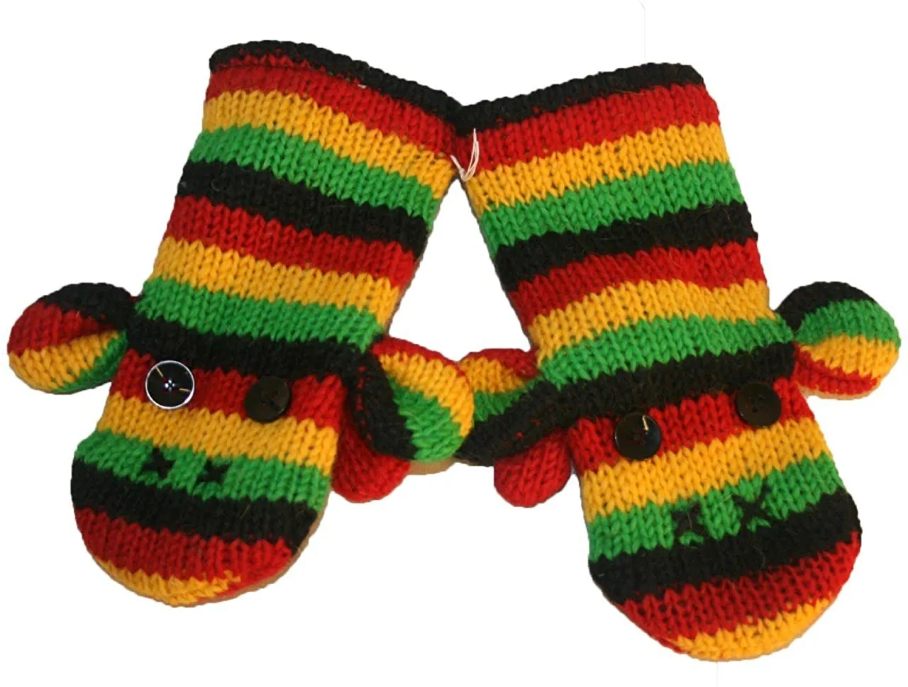 Assorted Highland Soft Wool Fleece Lined Outdoor Animal Mitten Glove