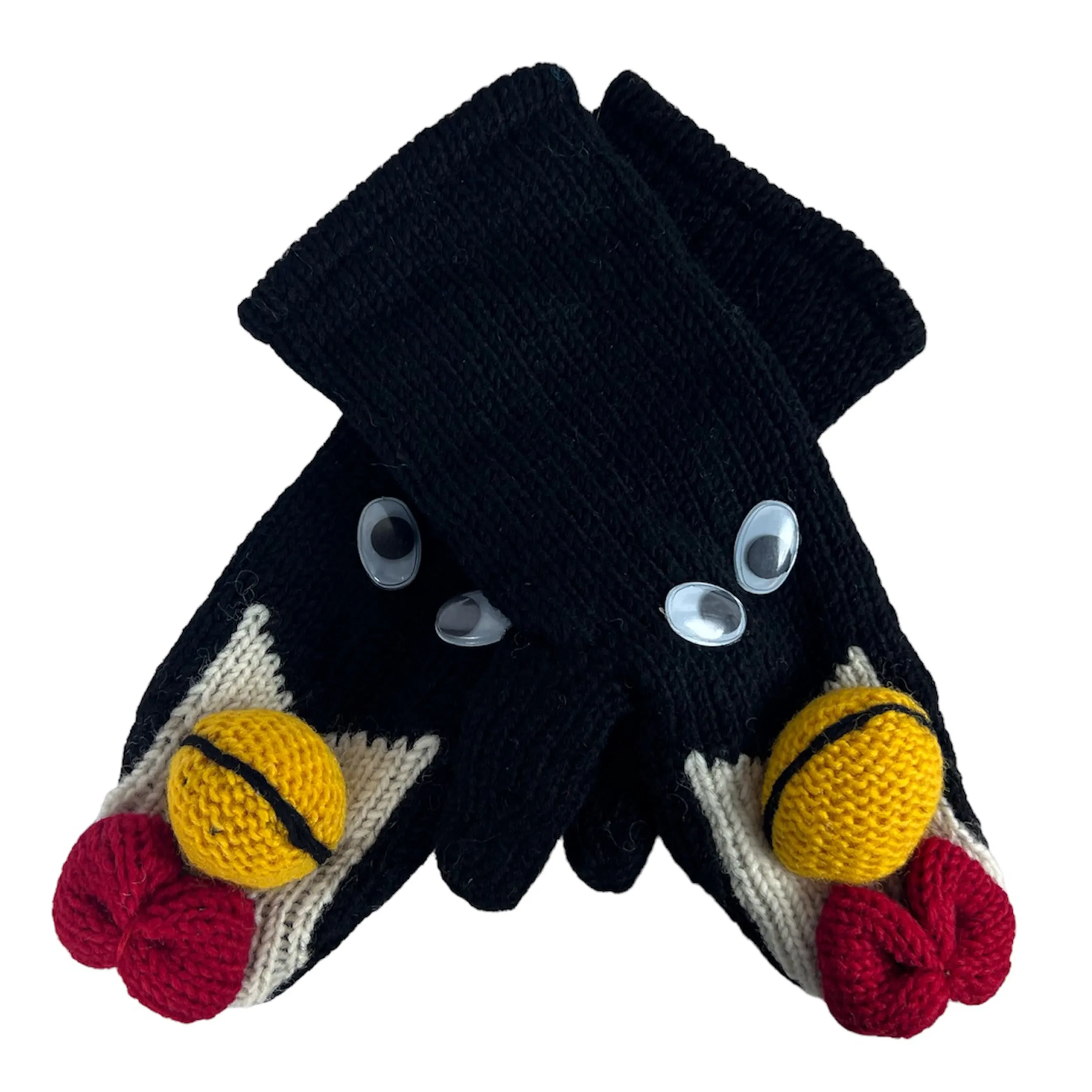 Assorted Highland Soft Wool Fleece Lined Outdoor Animal Mitten Glove
