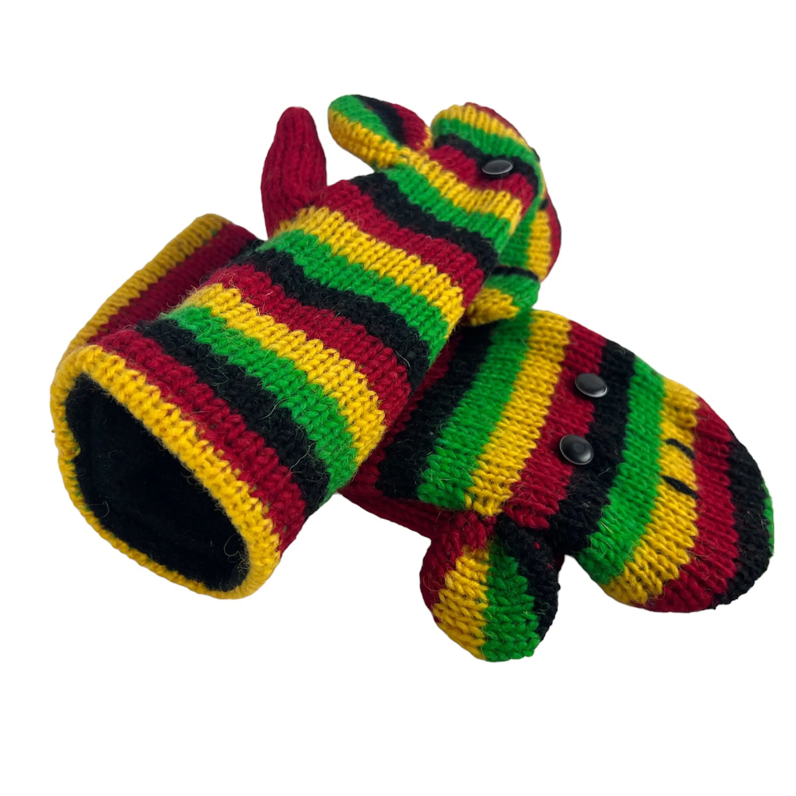 Assorted Highland Soft Wool Fleece Lined Outdoor Animal Mitten Glove