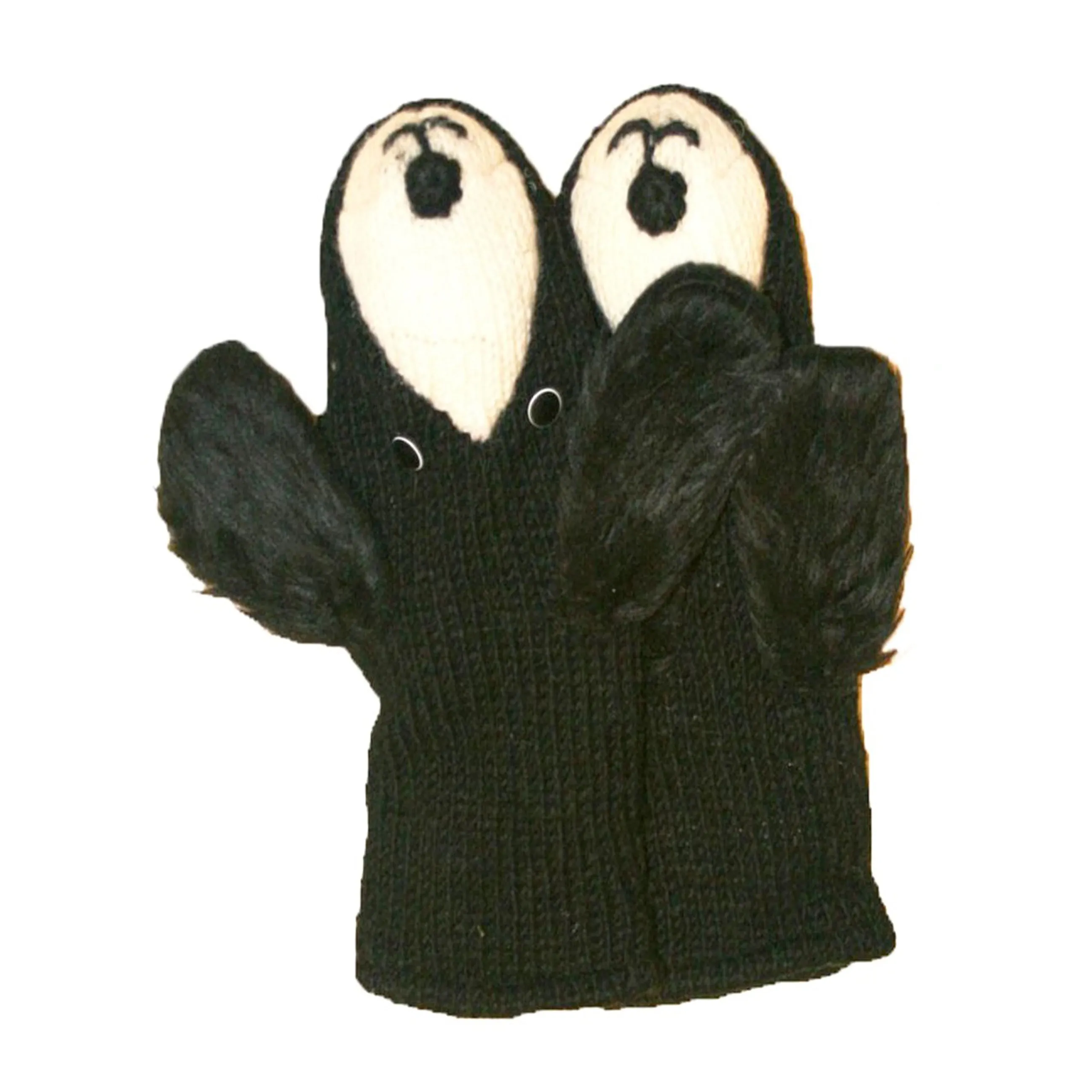 Assorted Highland Soft Wool Fleece Lined Outdoor Animal Mitten Glove