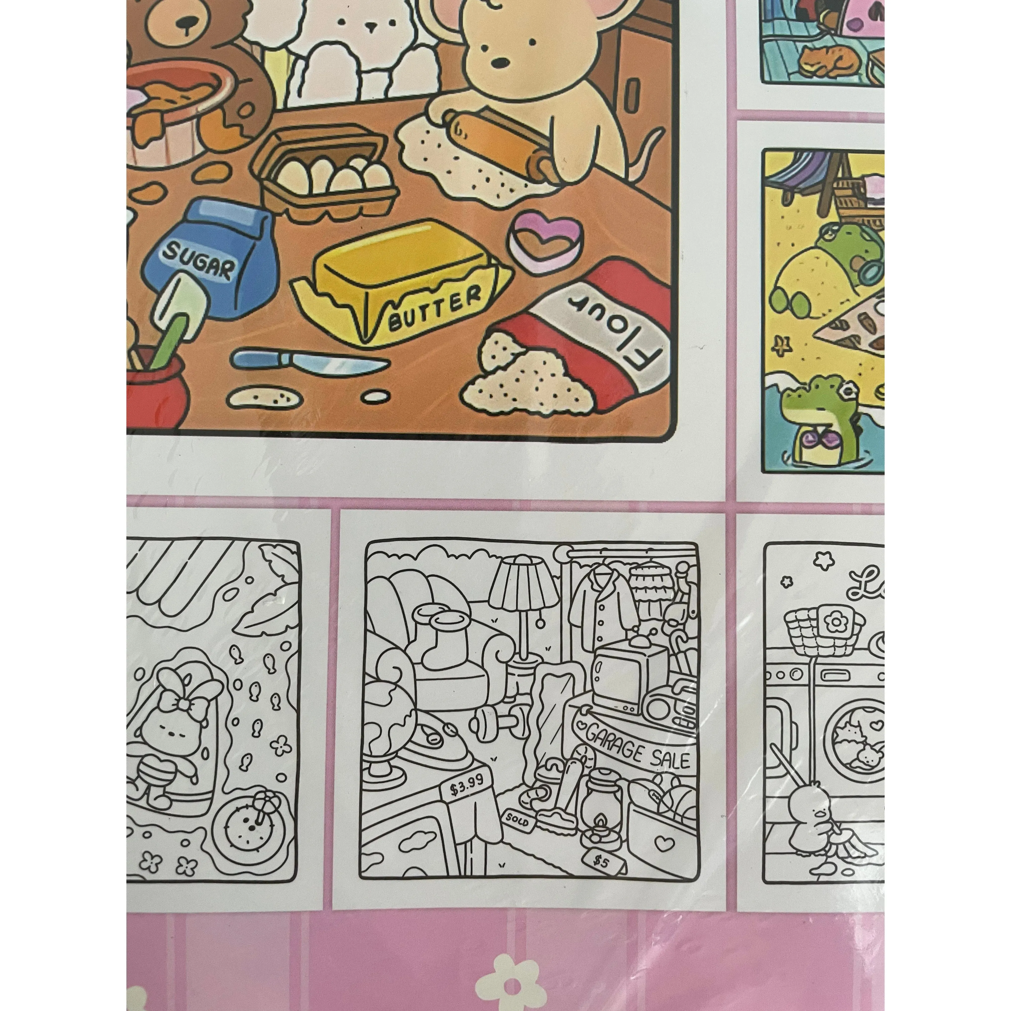 Cozy Friends Cute and Comfy Kawaii Colouring Book