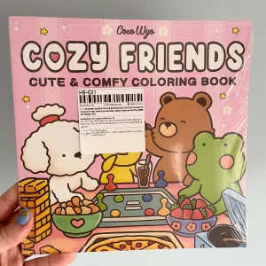 Cozy Friends Cute and Comfy Kawaii Colouring Book