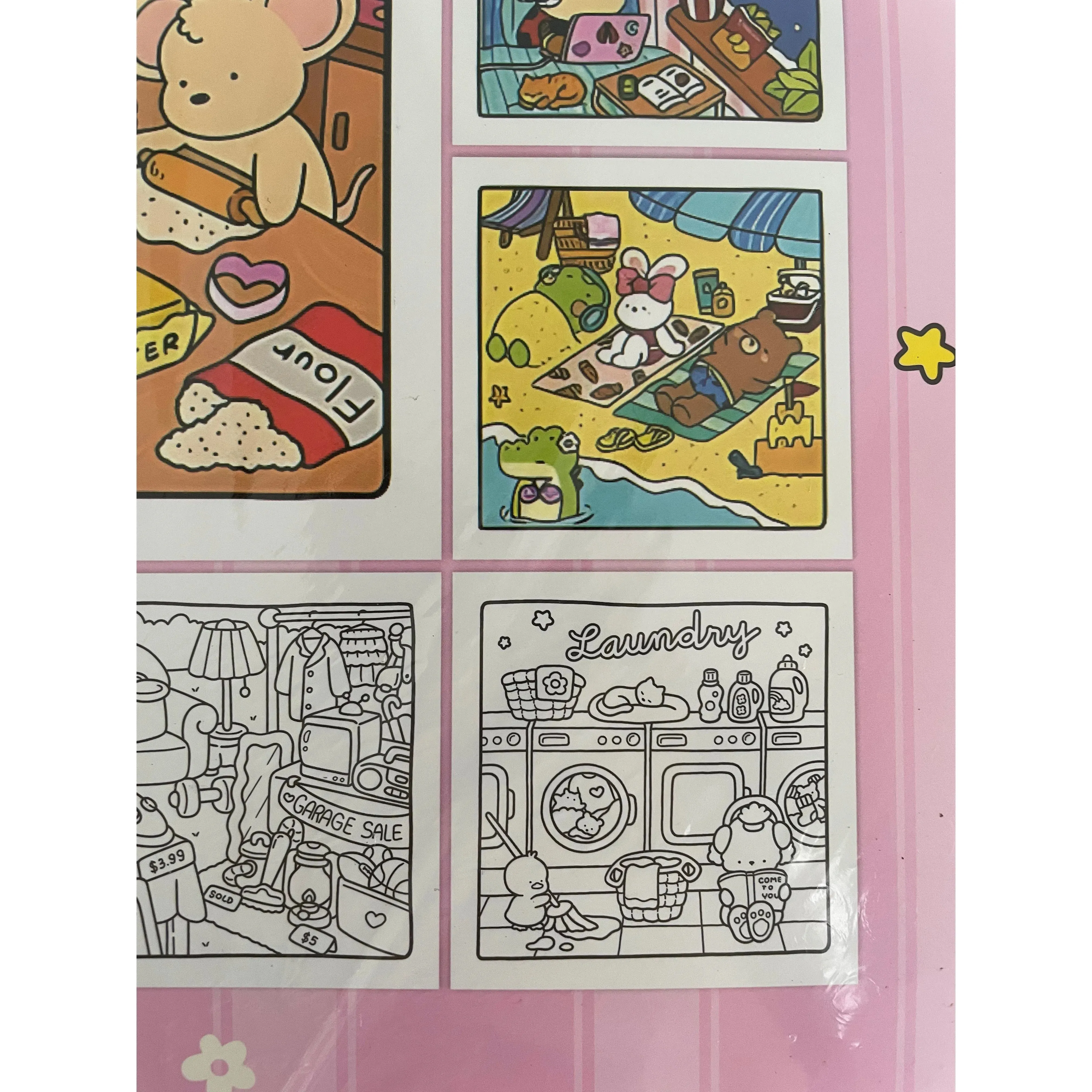 Cozy Friends Cute and Comfy Kawaii Colouring Book