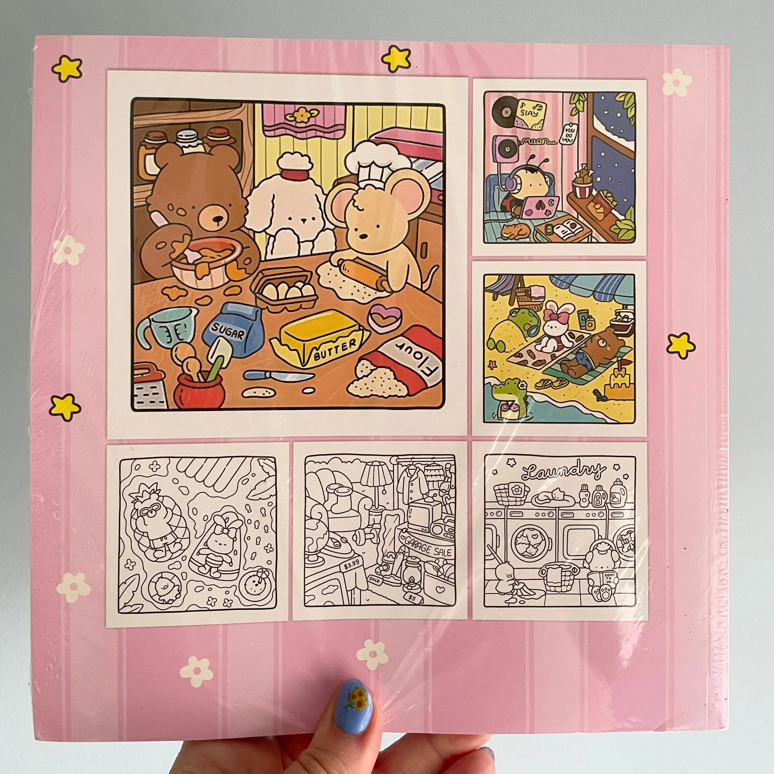 Cozy Friends Cute and Comfy Kawaii Colouring Book