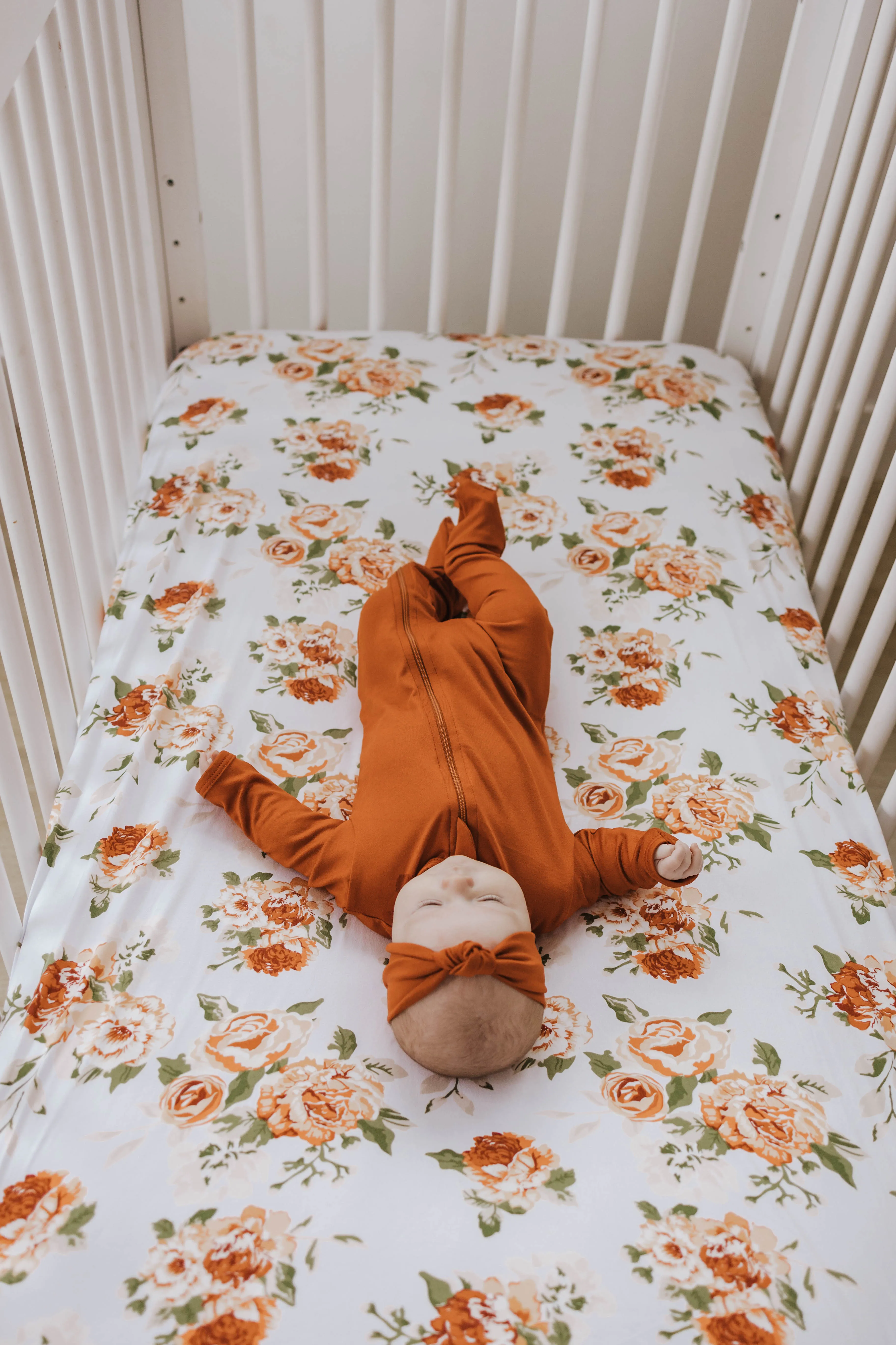Cozy Zipper Footie Sleeper | Burnt Sienna