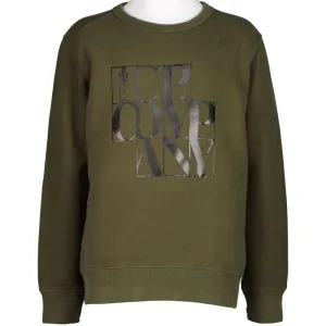 C.P. Junior Grid Logo Print Sweatshirt