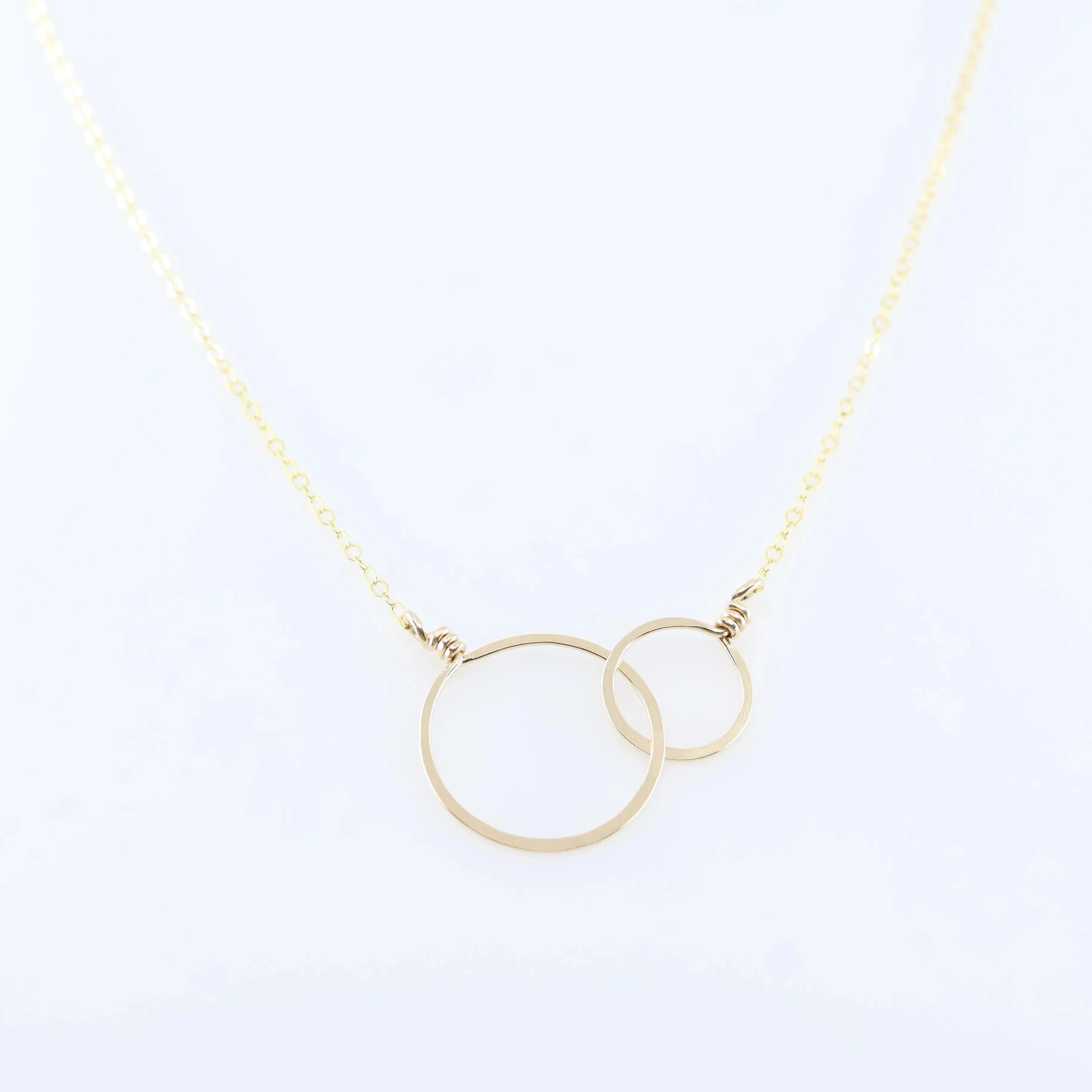 Forged Double Circle Necklace
