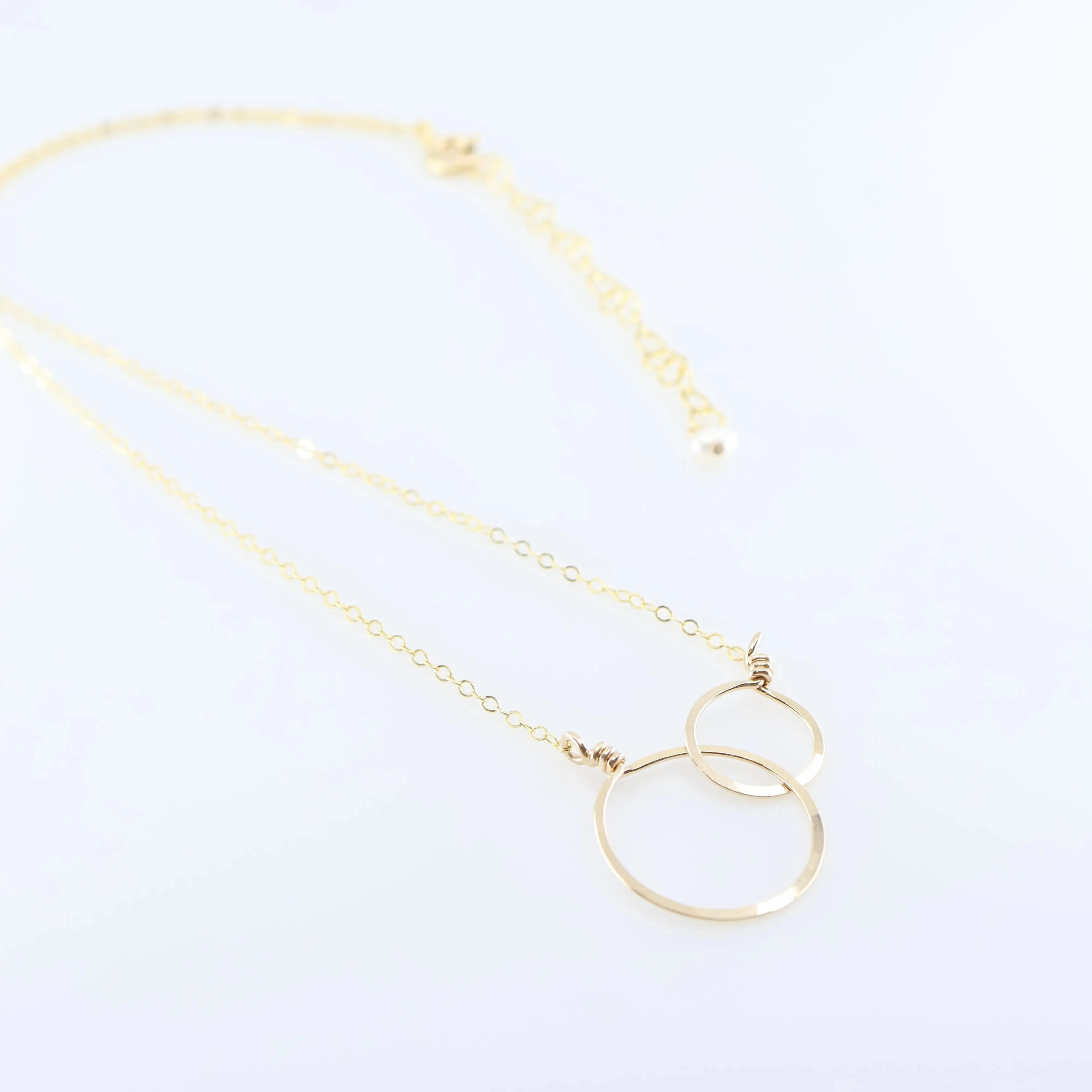 Forged Double Circle Necklace