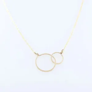 Forged Double Circle Necklace