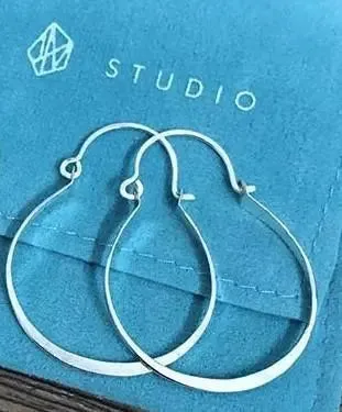Forged Hoop Earrings