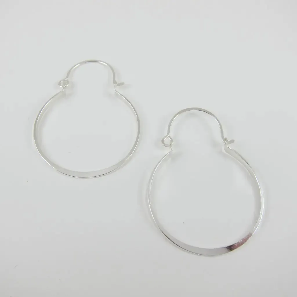 Forged Hoop Earrings