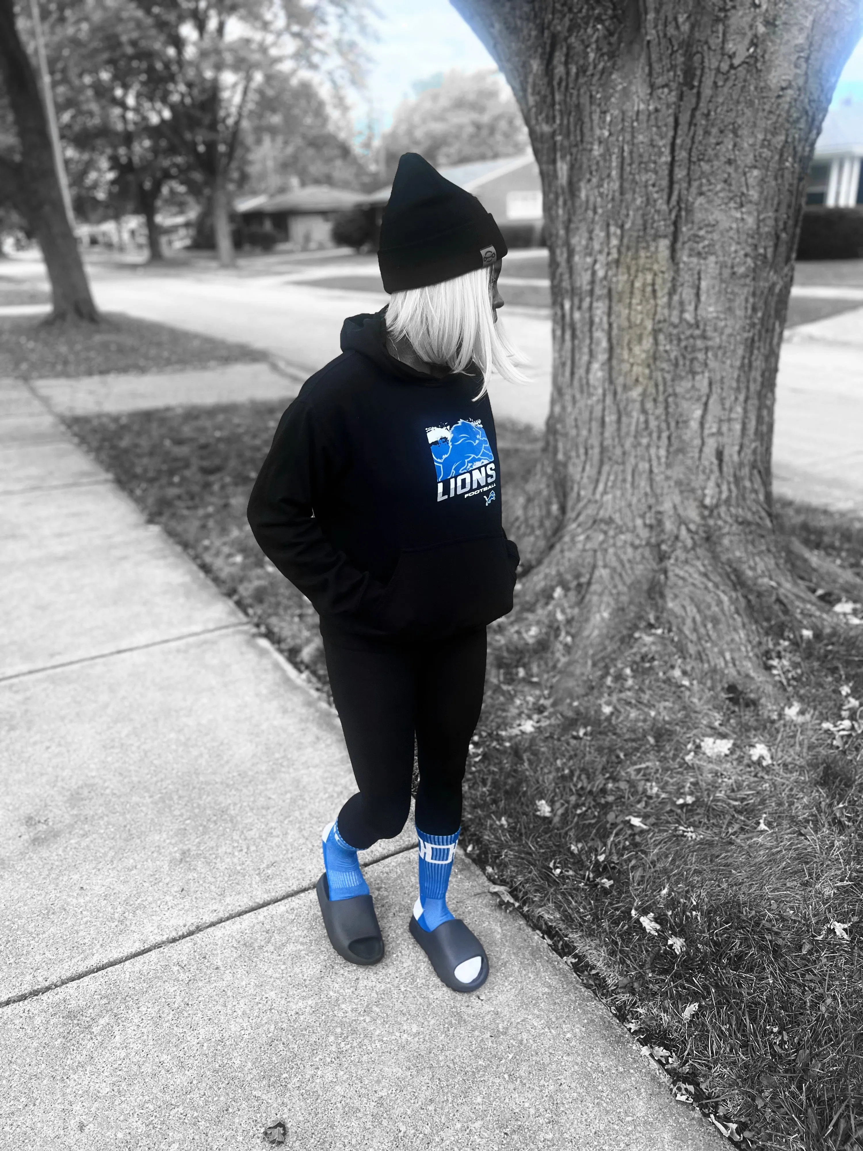 Hill Toe “Gridiron Grit” Sock – Honolulu Blue Edition