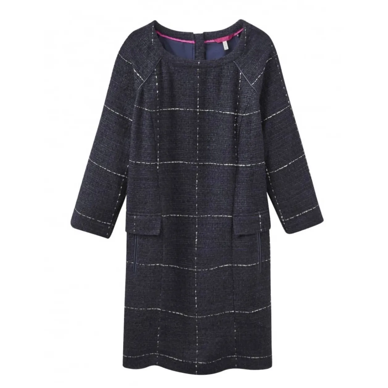 Joules Esther Boucle Dress Navy Size 6 New
