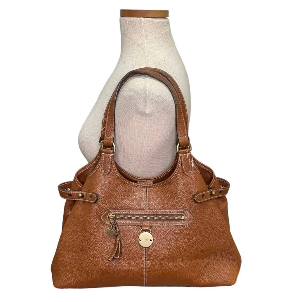 Mulberry Sumerset Handbag Purse Pebbled Leather Saddle UK