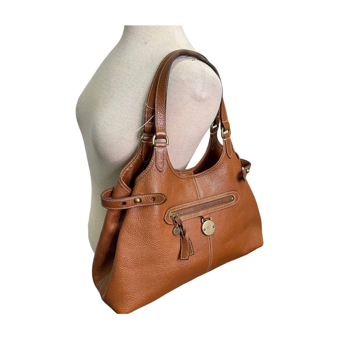 Mulberry Sumerset Handbag Purse Pebbled Leather Saddle UK
