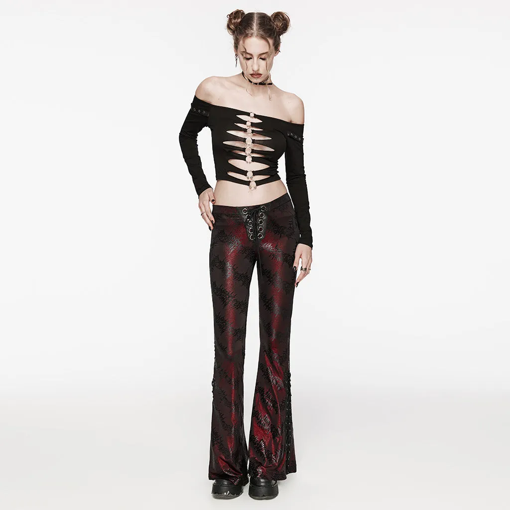 Punk Rave Gianna Trousers - Red