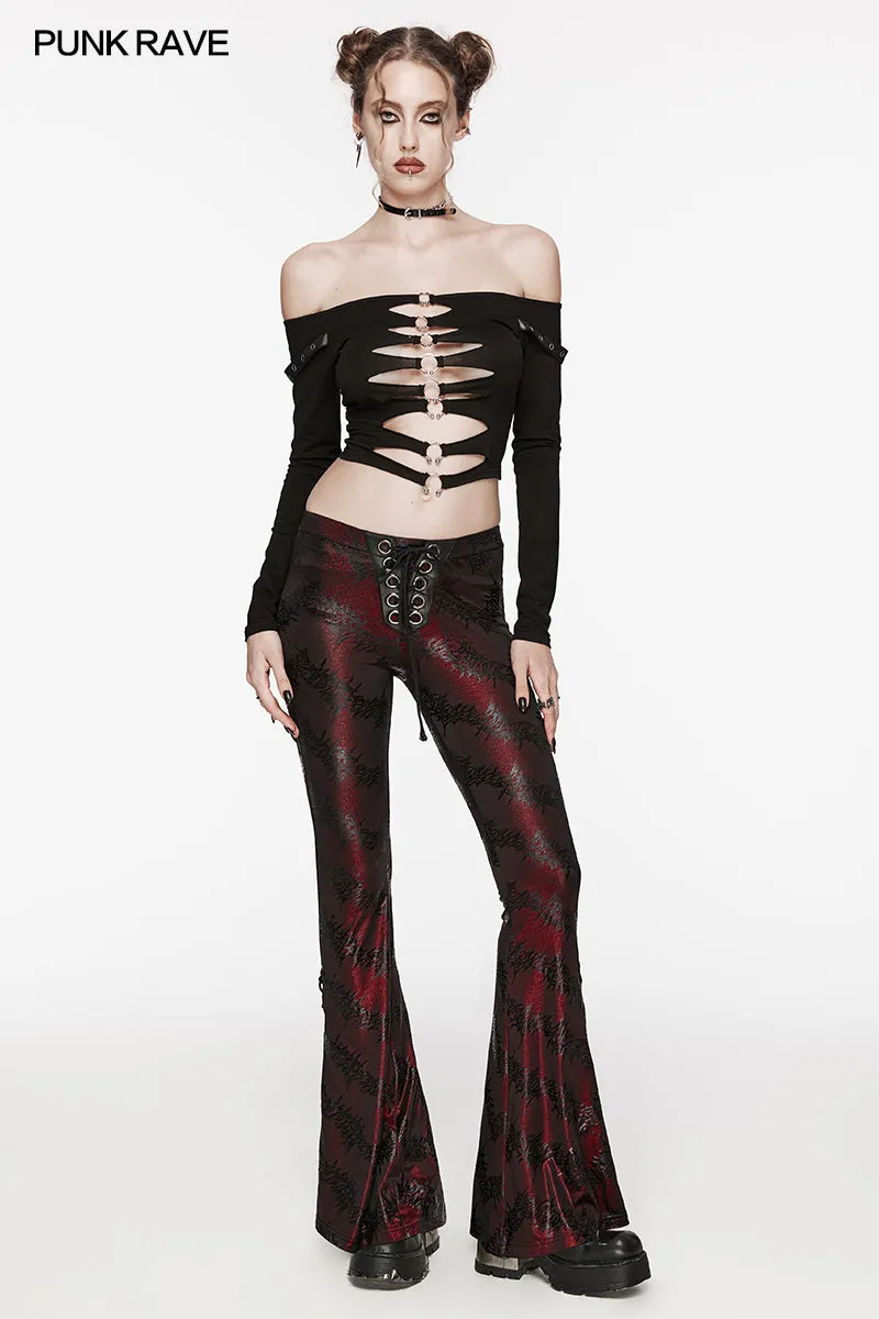 Punk Rave Gianna Trousers - Red