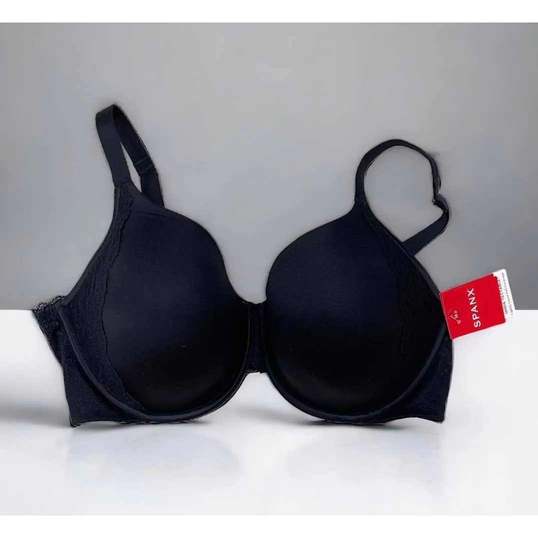 SPANX Undie-Detectable Lighly Lined Bra Size 38D Black New