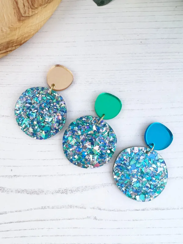 Sparkly Disco Dot Earrings in 3 New Colourways
