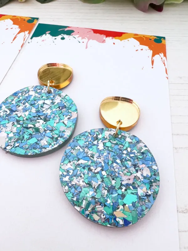 Sparkly Disco Dot Earrings in 3 New Colourways