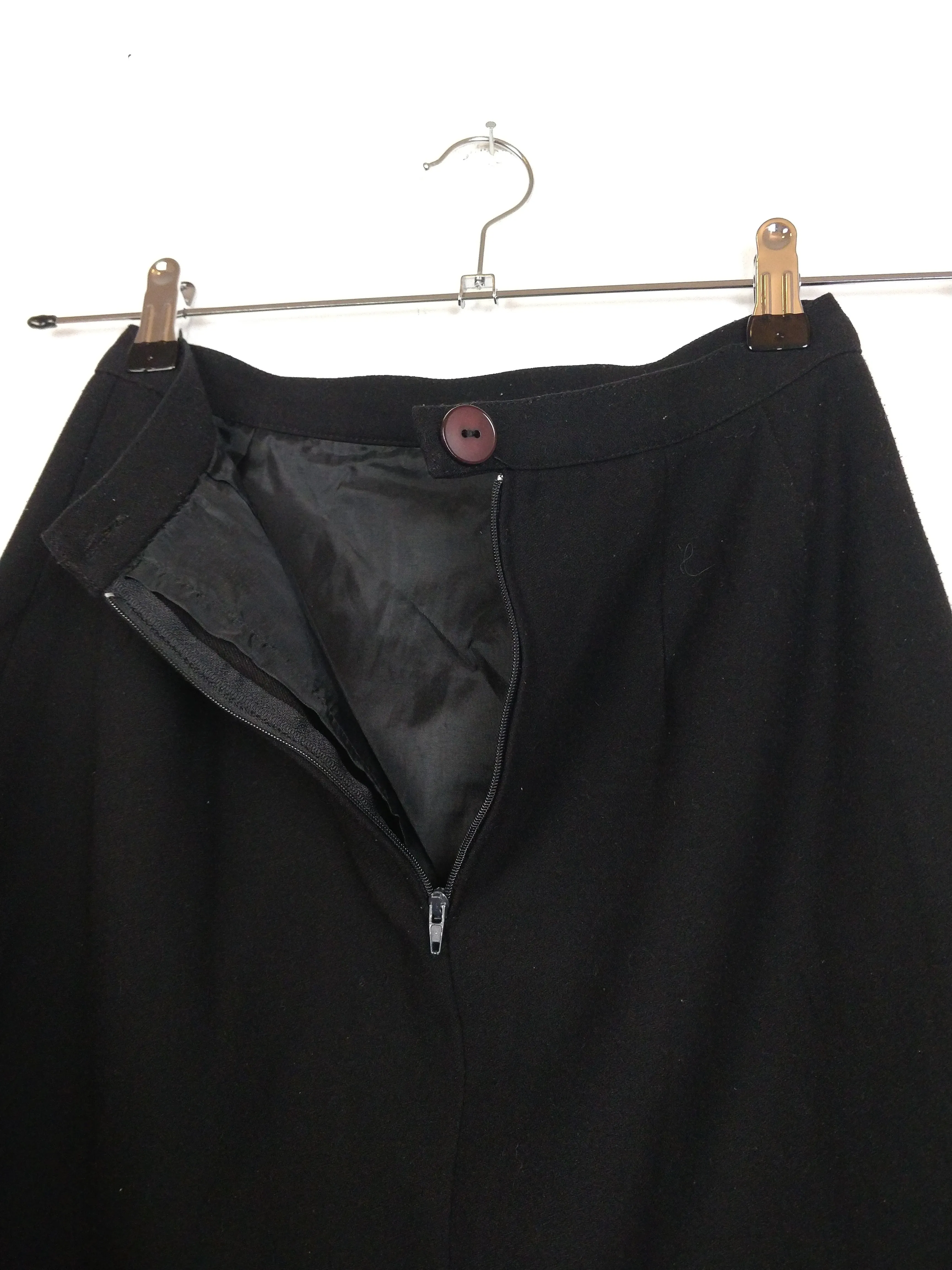 The Black Skirt | Vintage mini midi pencil skirt black XS-S
