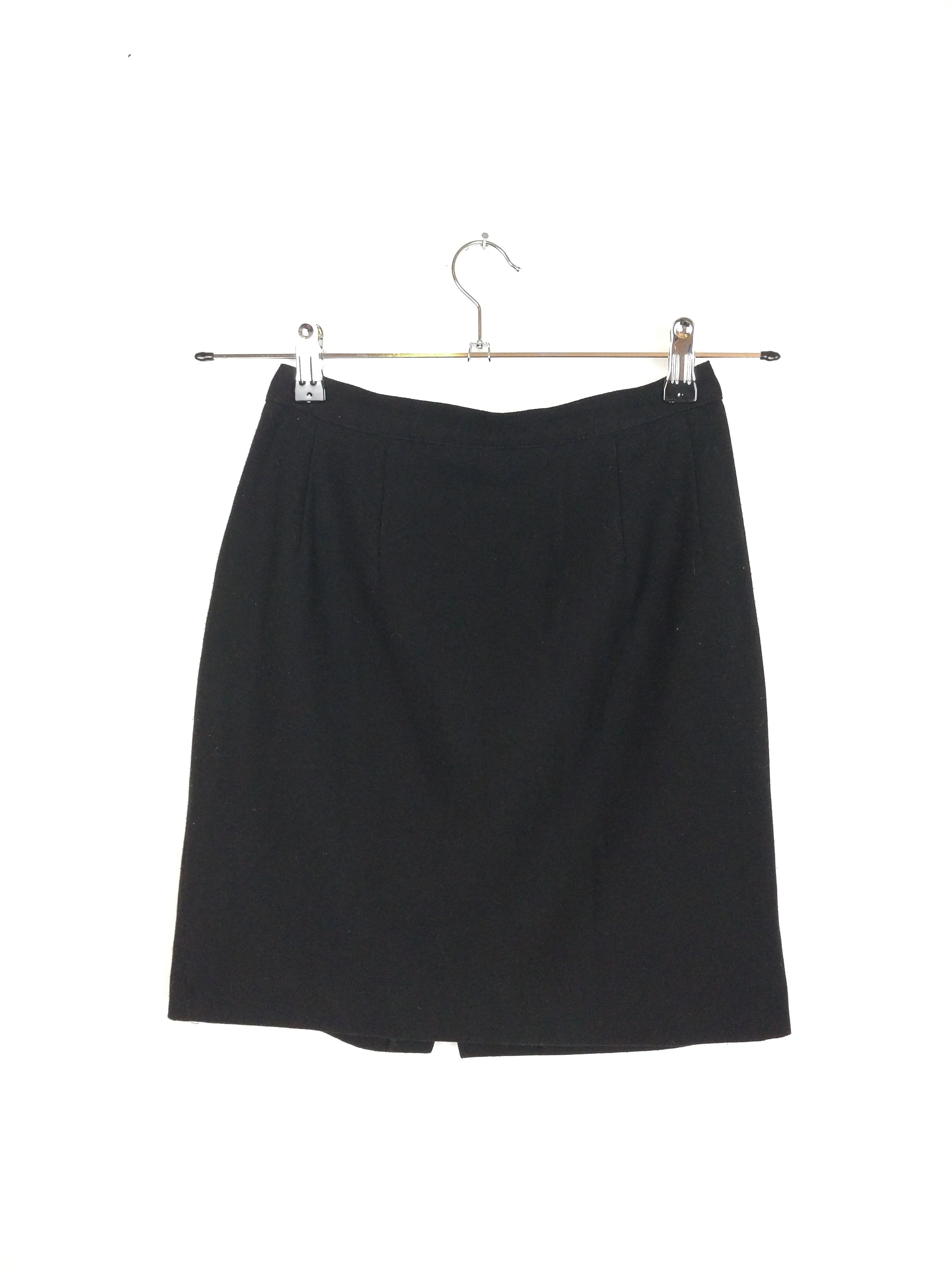 The Black Skirt | Vintage mini midi pencil skirt black XS-S