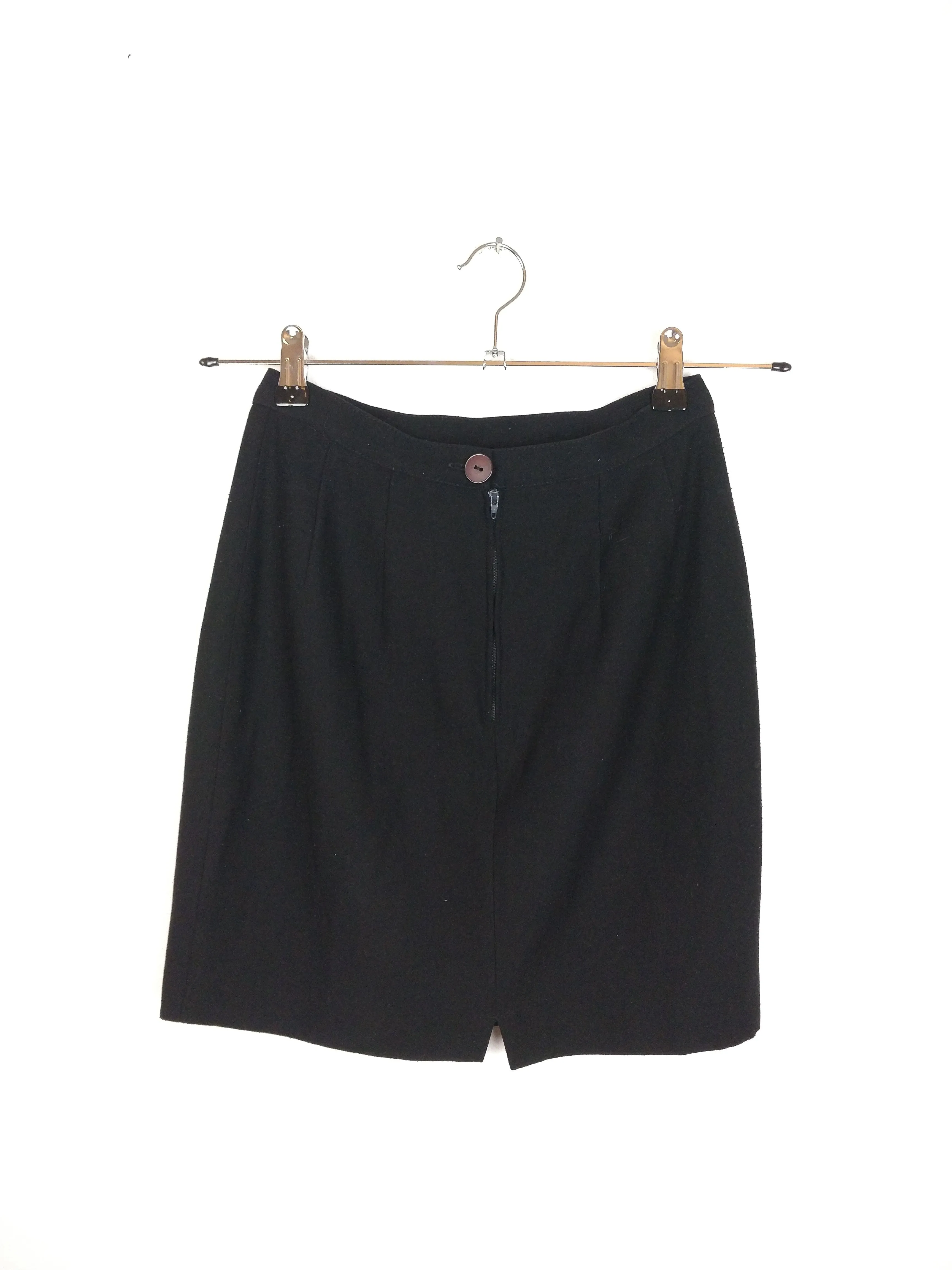 The Black Skirt | Vintage mini midi pencil skirt black XS-S